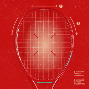 Tenisová raketa VCORE 25 100Inch. 225gr. G0 Ruby Red